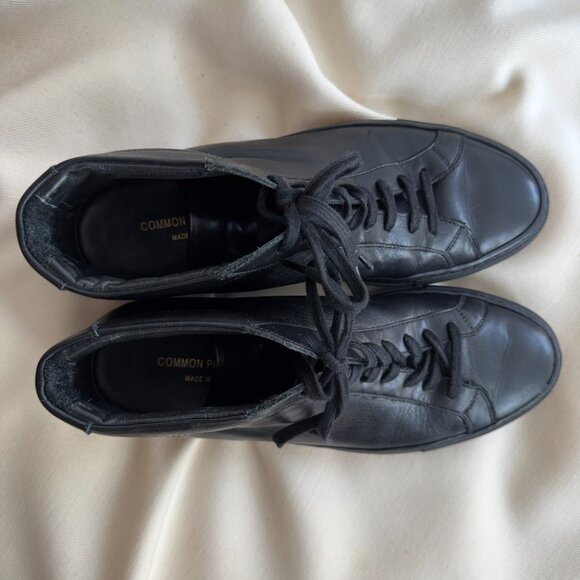 Common Projects Achilles Mid Sneaker in Black, size 41 - Picture 6 of 11